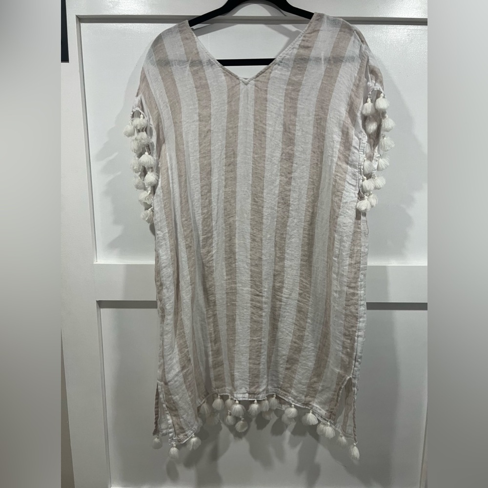 C & C California linen beach cover up